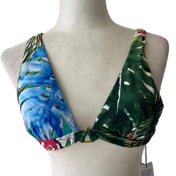 Swiminista X Christian Lacroix Cheer Top Jardin Eco Chic Bikini Top SZ M NWT - Picture 11 of 11